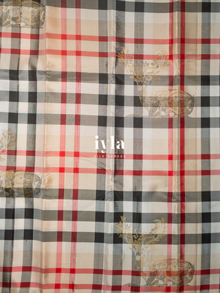 The Burberry Checks Deer Kanjeevaram