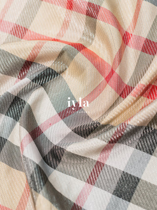 The Classic Burberry Checkered Kanjeevaram