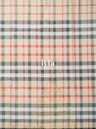 The Classic Burberry Checkered Kanjeevaram