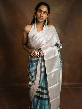 The Iconic Burberry Checkered Kanjeevaram