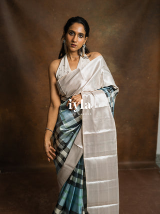 The Iconic Burberry Checkered Kanjeevaram