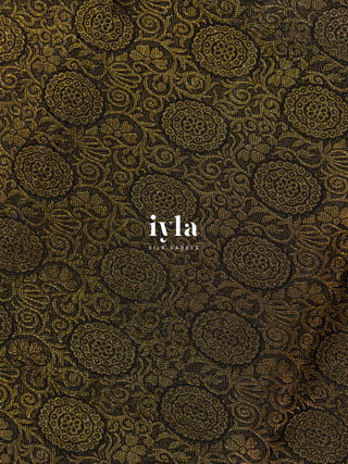 The Black Butterfly in Blooms Kanjeevaram