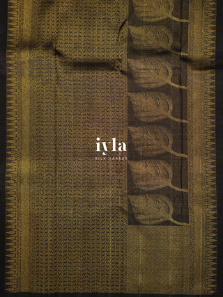 The Black Butterfly in Blooms Kanjeevaram