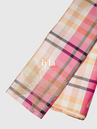 The Burberry Checkered Butterfly Weave Kanjeevaram