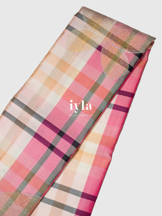 The Burberry Checkered Butterfly Weave Kanjeevaram