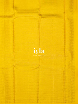 The Butterfly Weave Kanjeevaram in Tuscany Yellow