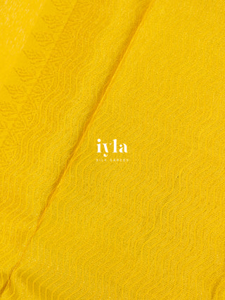 The Butterfly Weave Kanjeevaram in Tuscany Yellow