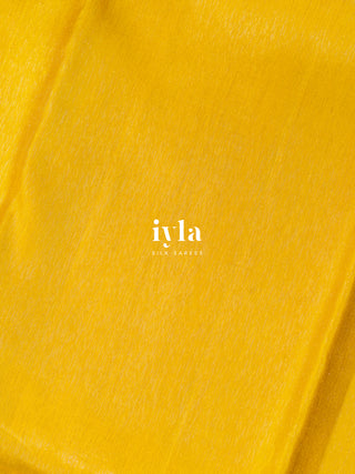 The Butterfly Weave Kanjeevaram in Tuscany Yellow