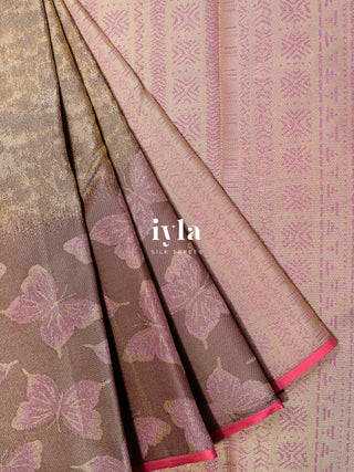 The Social Butterfly Kanjeevaram Dipped in Gold