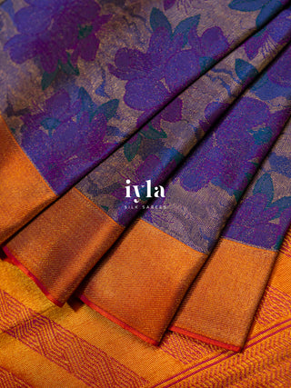 The Periwinkle Kanjeevaram in Purple Obsession