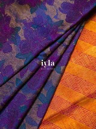 The Periwinkle Kanjeevaram in Purple Obsession