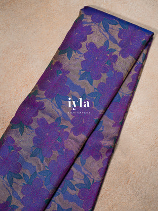 The Periwinkle Kanjeevaram in Purple Obsession
