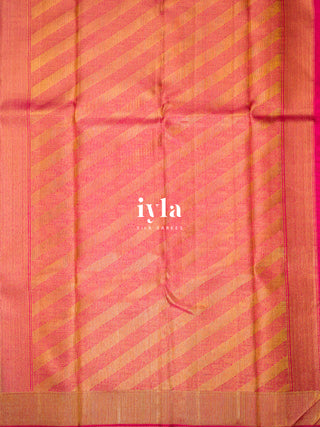 The Ikkat Floral Weave Kanjeevaram in Deep Walnut Brown