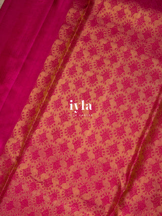 The Carnation Bloom Kanjeevaram in Cocoa Brown