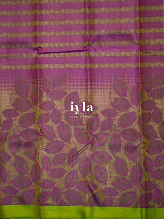 The Tropical Foliage Kanjeevaram in Royal Purple