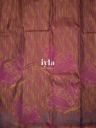The Butterfly Weave Kanjeevaram in Cocoa