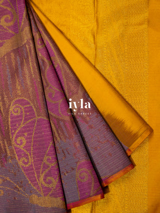 The Butterfly Weave Kanjeevaram in Cocoa