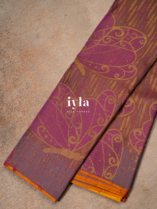 The Butterfly Weave Kanjeevaram in Cocoa