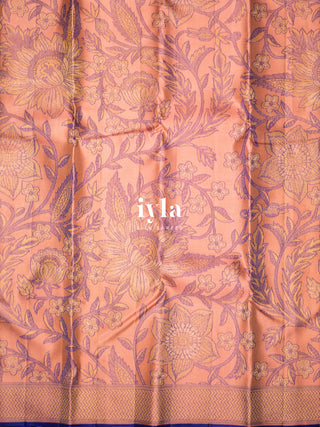 The Garden of Dreams Kanjeevaram in Blush Pink