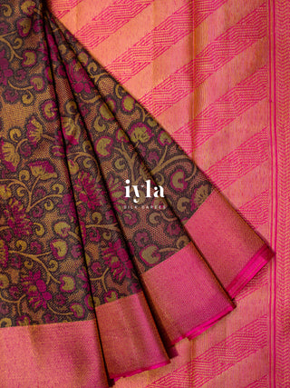 The Wandering Lotus Weave Kanjeevaram