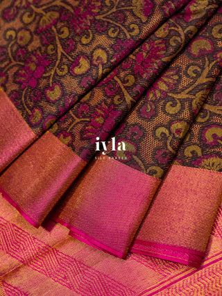 The Wandering Lotus Weave Kanjeevaram