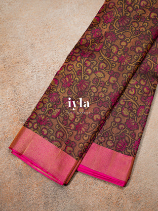 The Wandering Lotus Weave Kanjeevaram
