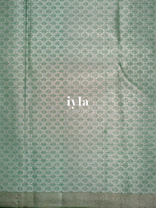 The Tale of Parrot Silk Saree in Luxe Green