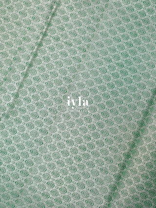 The Tale of Parrot Silk Saree in Luxe Green
