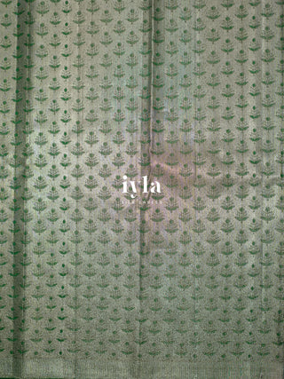 The Tale of Parrot Silk Saree in Luxe Green