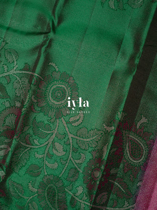 The Kalamkari Floral Vine Theory Kanjeevaram