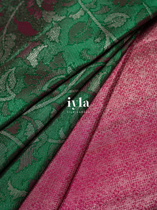The Kalamkari Floral Vine Theory Kanjeevaram