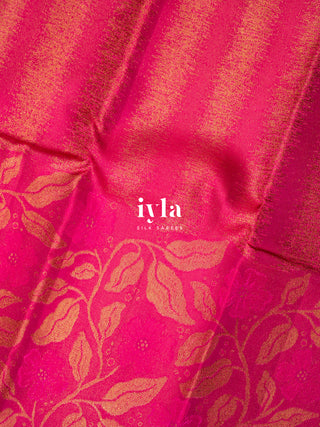 The Periwinkle Kanjeevaram in Barbie Pink