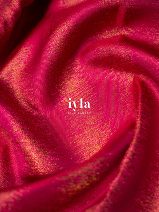 The Periwinkle Kanjeevaram in Barbie Pink