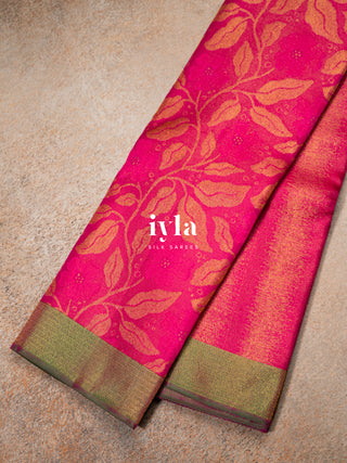 The Periwinkle Kanjeevaram in Barbie Pink