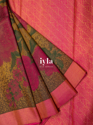 The Botanical Dream Kanjeevaram in Gold