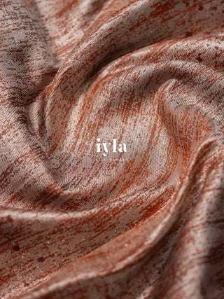 The Carnation Stone Bloom Kanjeevaram in Terracotta