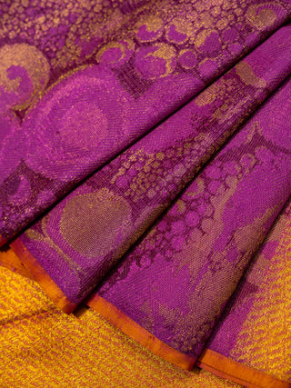 The bubble Pop story Kanjeevaram in True Purple