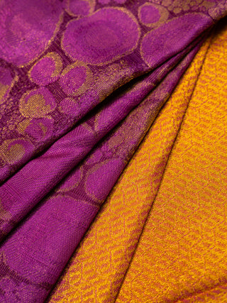 The bubble Pop story Kanjeevaram in True Purple