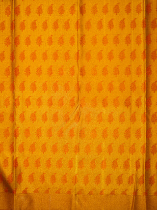 The Enchanted Lotus Pond Kanjeevaram in Burnt Orange