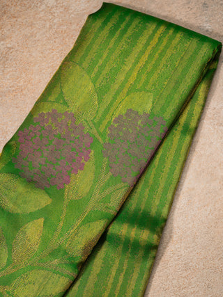 The Hydrangea Weave in Deep Emerald Green
