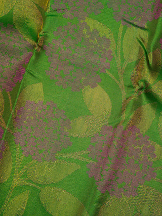 The Hydrangea Weave in Deep Emerald Green