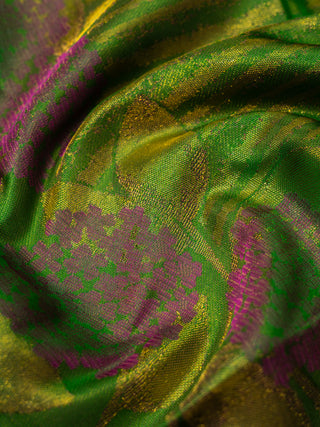 The Hydrangea Weave in Deep Emerald Green