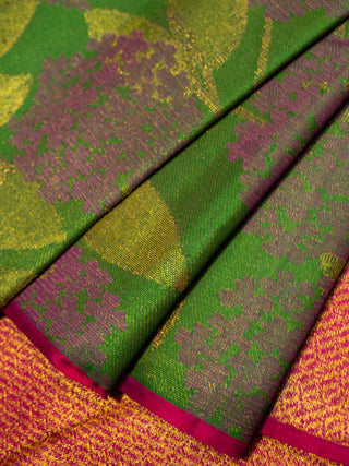 The Hydrangea Weave in Deep Emerald Green