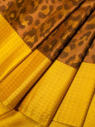 The Signature Leopard Weave Kanjeevaram