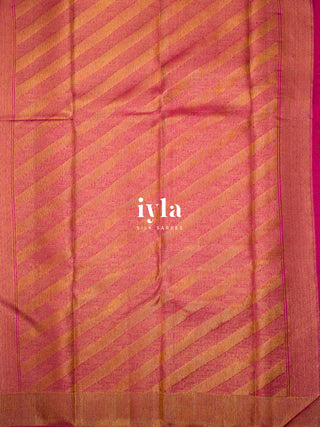 The Ikkat Floral Weave Kanjeevaram in Walnut Brown