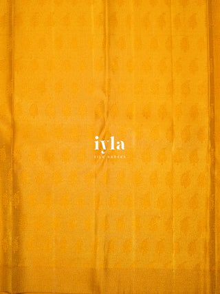 The Morning Daisy Kanjeevaram in Butter Yellow