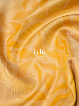 The Morning Daisy Kanjeevaram in Butter Yellow