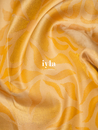 The Morning Daisy Kanjeevaram in Butter Yellow
