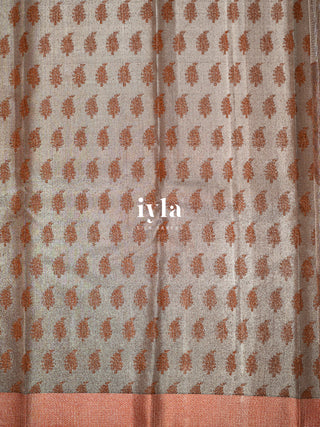 The Oriental Storks Kanjeevaram in Cocoa Brown