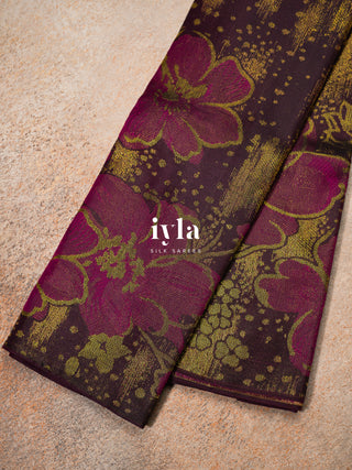 The Berry Luxe Bloomscape Kanjeevaram